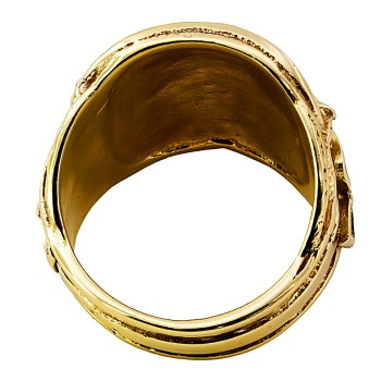 9ct gold Saddle Ring size Z